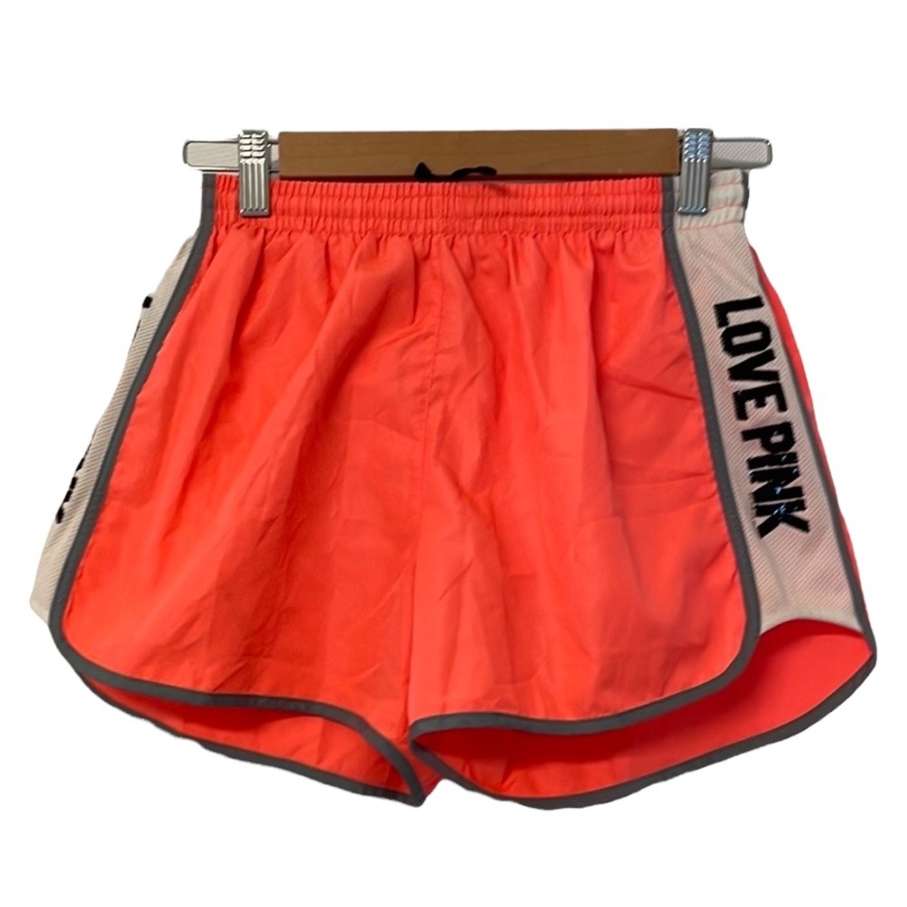 Pink Athletic Shorts with Mesh and Sequins